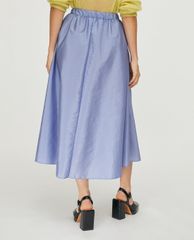 MAX&Co. - Chân váy midi xếp li Techno Taffeta