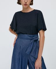MAX&Co. - Áo kiểu nữ cổ tròn Polka Dot Jacquard