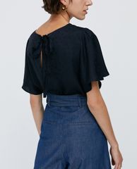 MAX&Co. - Áo kiểu nữ cổ tròn Polka Dot Jacquard