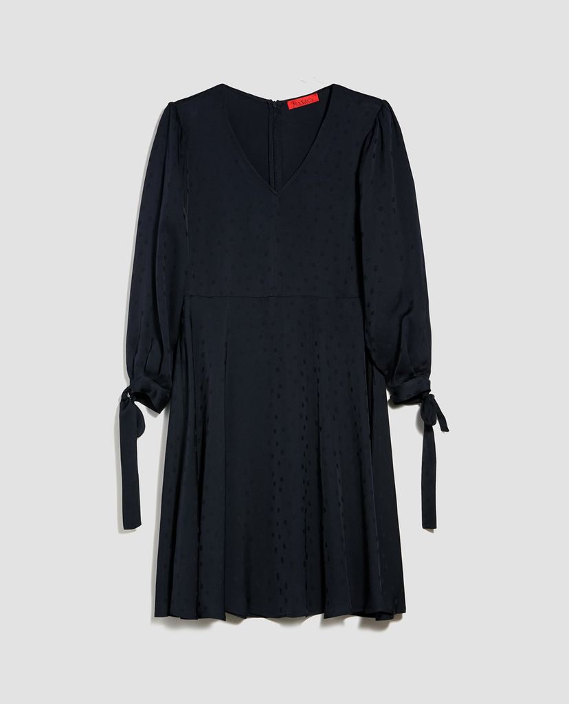 MAX&Co. - Đầm mini cổ V tay dài phối dây buộc thời trang
