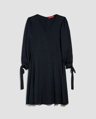 MAX&Co. - Đầm mini cổ V tay dài phối dây buộc thời trang