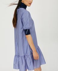 MAX&Co. - Đầm mini cổ tròn tay ngắn Techno Taffeta
