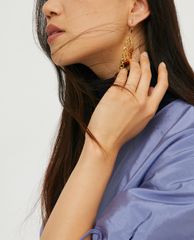 MAX&Co. - Đầm mini cổ tròn tay ngắn Techno Taffeta