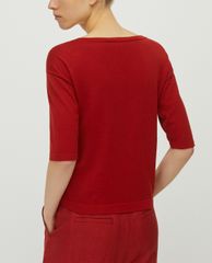 MAX&Co. - Áo cardigan nữ tay lỡ cổ tròn Jewel Buttons
