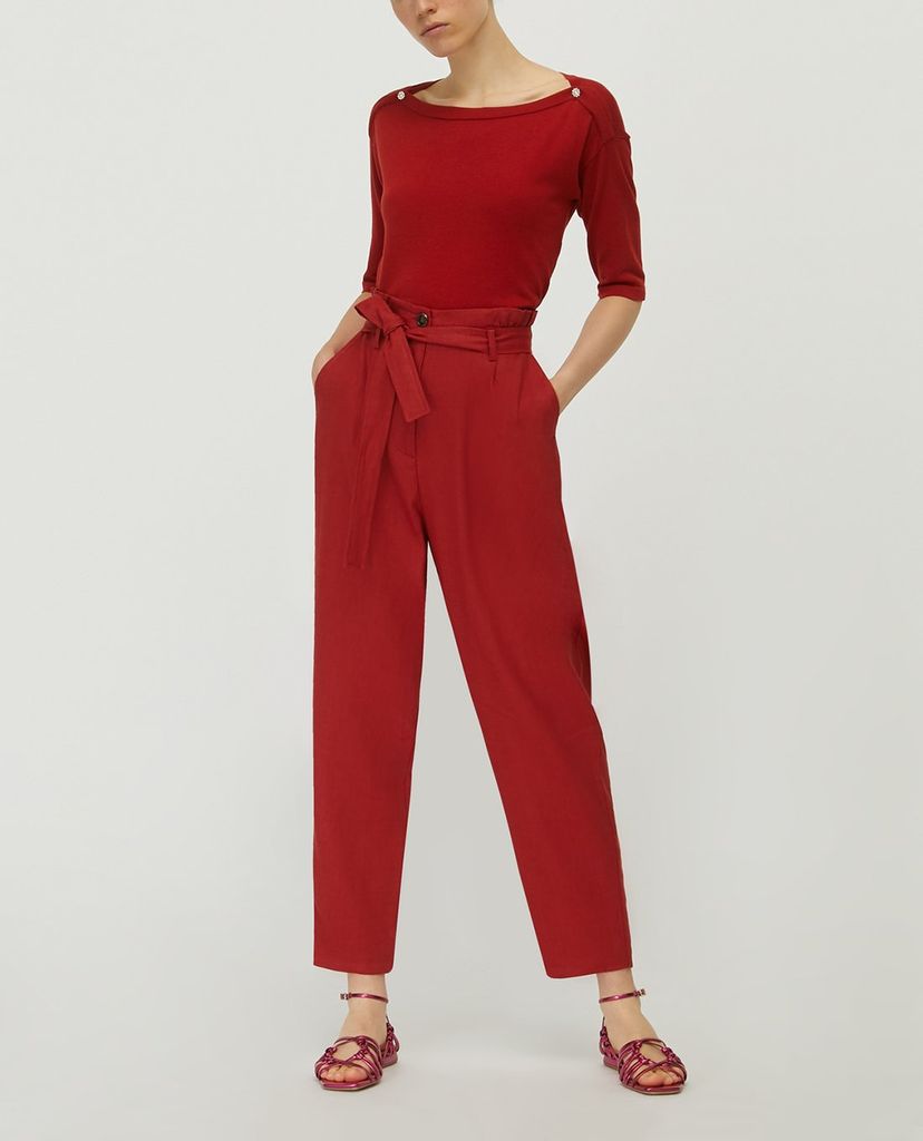 MAX&Co. - Áo cardigan nữ tay lỡ cổ tròn Jewel Buttons