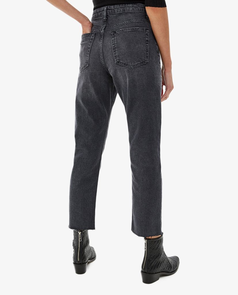 TOPSHOP - Quần jean nữ lưng cao phom baggy thời trang