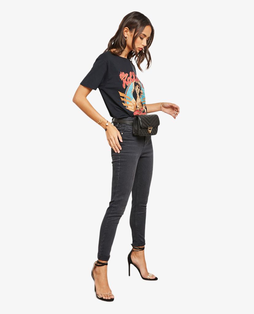 TOPSHOP - Quần jeans nữ lưng cao phom skinny Jamie High Rise