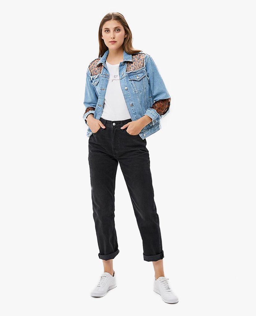 TOPSHOP - Quần jeans nữ phom suông lưng cao thời trang