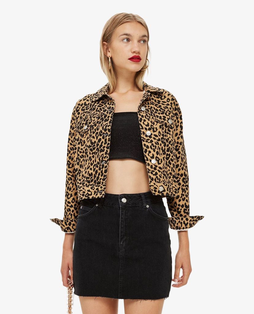 TOPSHOP - Chân váy mini denim chữ A Washed Black