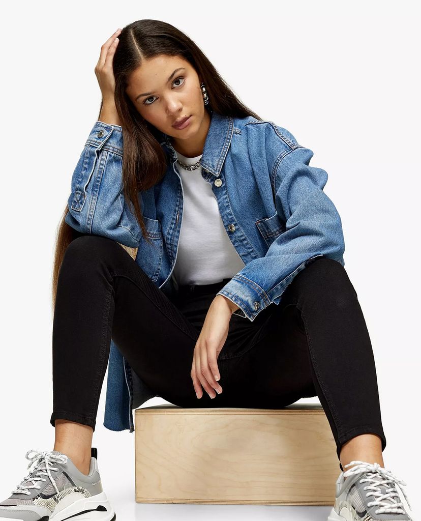 TOPSHOP - Quần jeans nữ phom skinny Black Jamie
