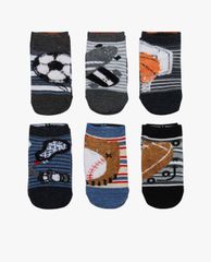 SKECHERS - Set 6 đôi vớ bé trai cổ thấp