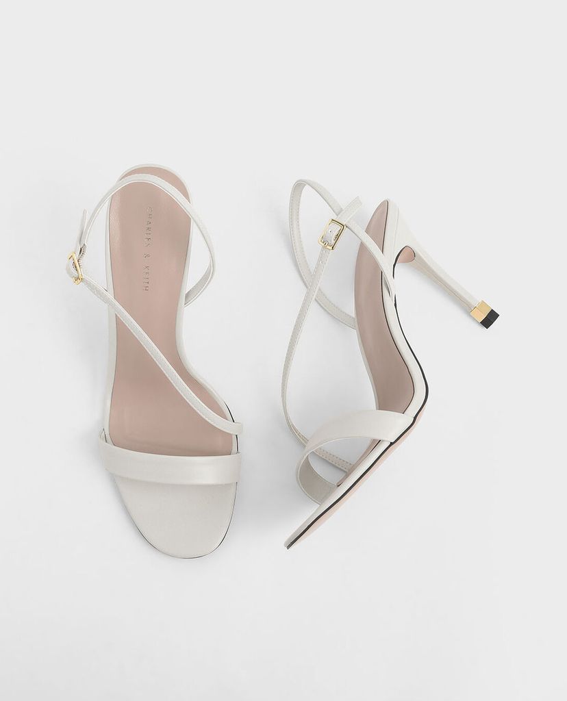 CHARLES & KEITH - Giày cao gót hở mũi Asymmetric Strap Slingback