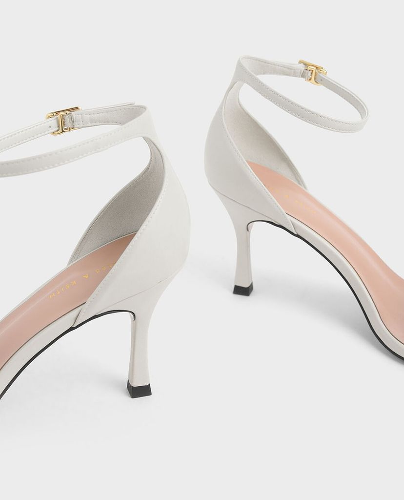 CHARLES & KEITH - Giày cao gót hở mũi Ankle Strap