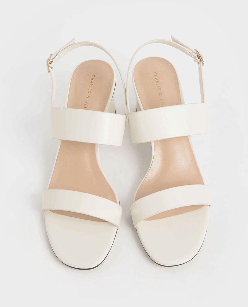 CHARLES & KEITH - Giày cao gót sandal quai ngang Cylindrical