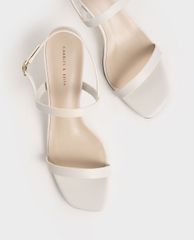 CHARLES & KEITH - Giày cao gót quai ngang Metallic Ankle Strap