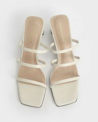 CHARLES & KEITH - Giày cao gót quai ngang Glitter Strappy Blade