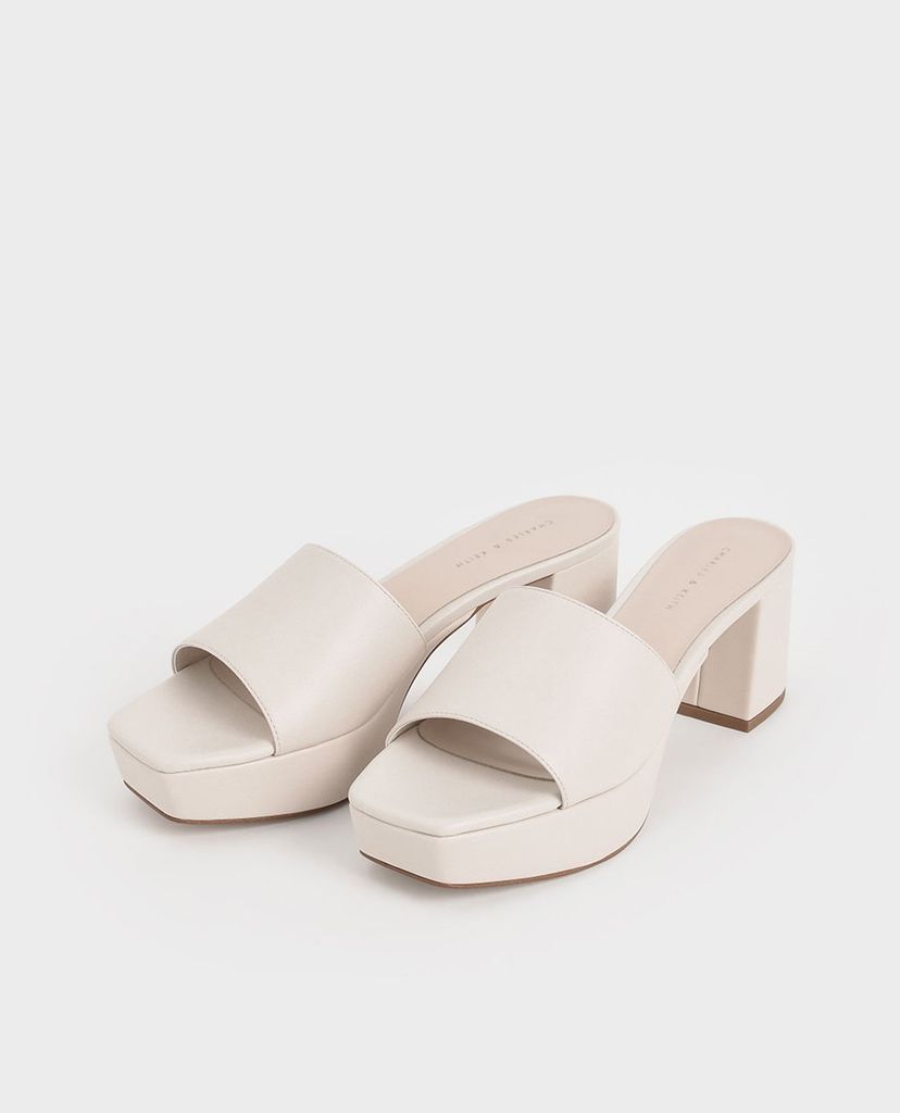 CHARLES & KEITH - Giày cao gót đế trụ Platform