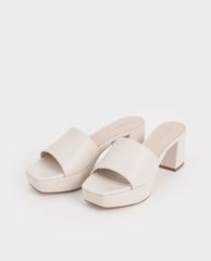 CHARLES & KEITH - Giày cao gót đế trụ Platform
