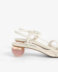 CHARLES & KEITH - Giày sandal cao gót Sculptural Heel Ankle Strap