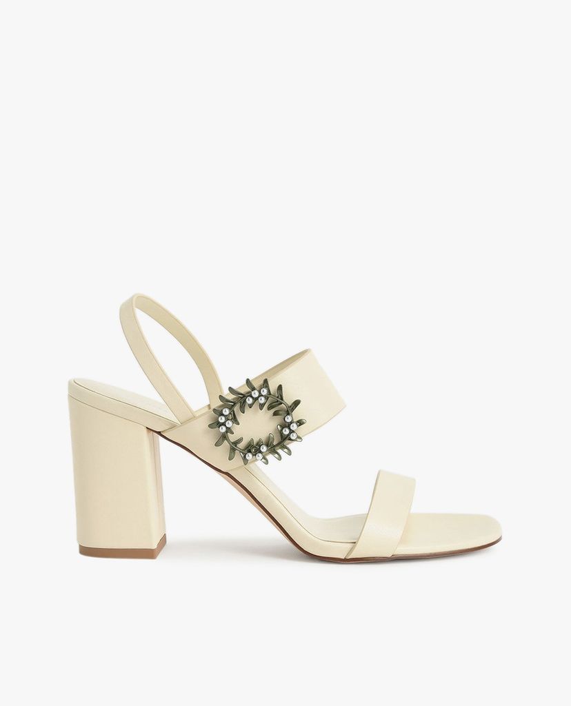 CHARLES & KEITH - Giày sandal cao gót Back Strap Block Heel