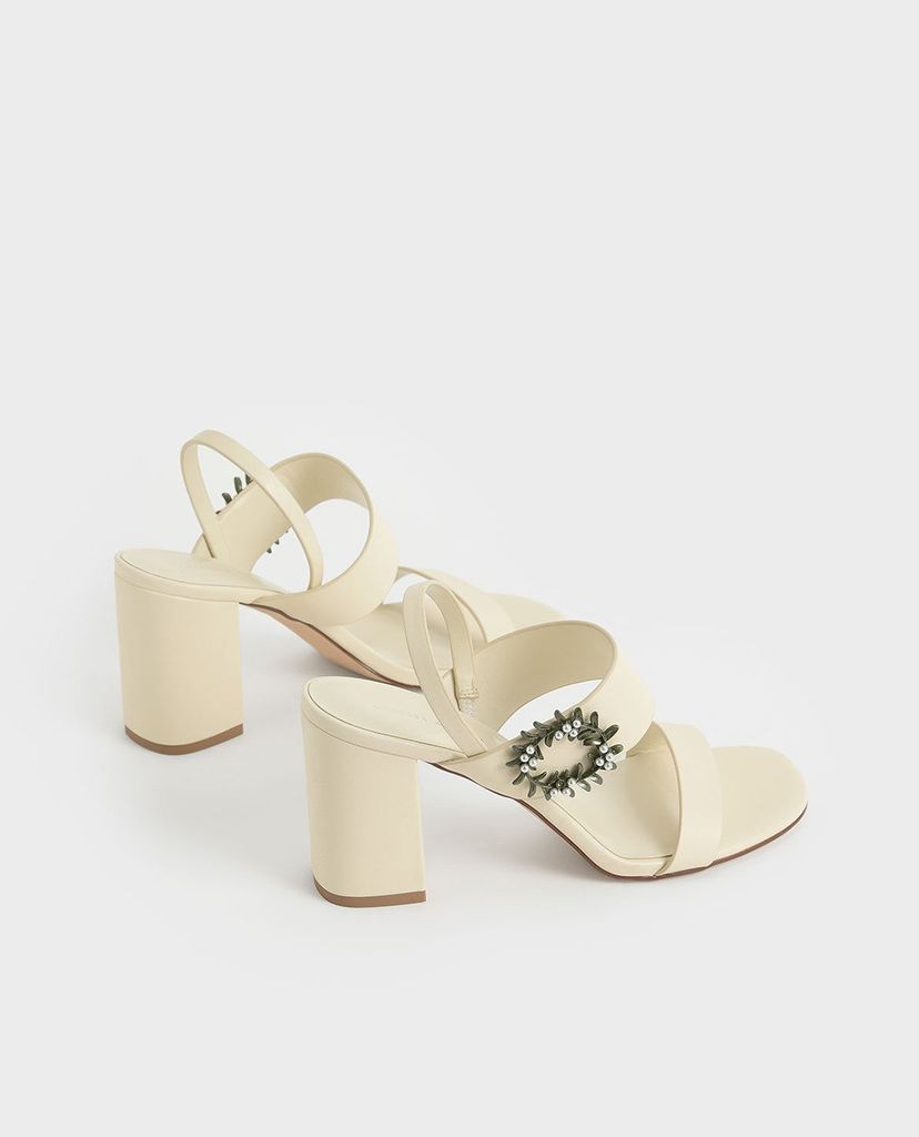 CHARLES & KEITH - Giày sandal cao gót Back Strap Block Heel