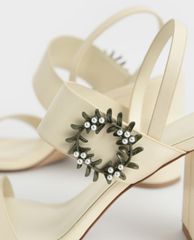 CHARLES & KEITH - Giày sandal cao gót Back Strap Block Heel