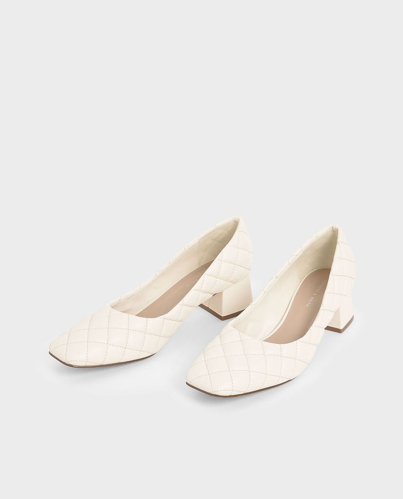 CHARLES & KEITH - Giày cao gót Quilted Pumps