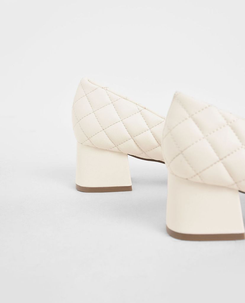 CHARLES & KEITH - Giày cao gót Quilted Pumps