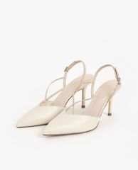 CHARLES & KEITH - Giày cao gót mũi nhọn quai chéo hiện đại