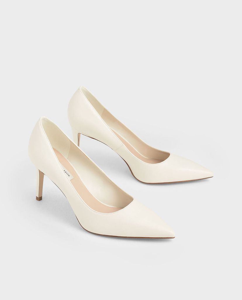 CHARLES & KEITH - Giày cao gót mũi nhọn Glitter Stiletto Pumps