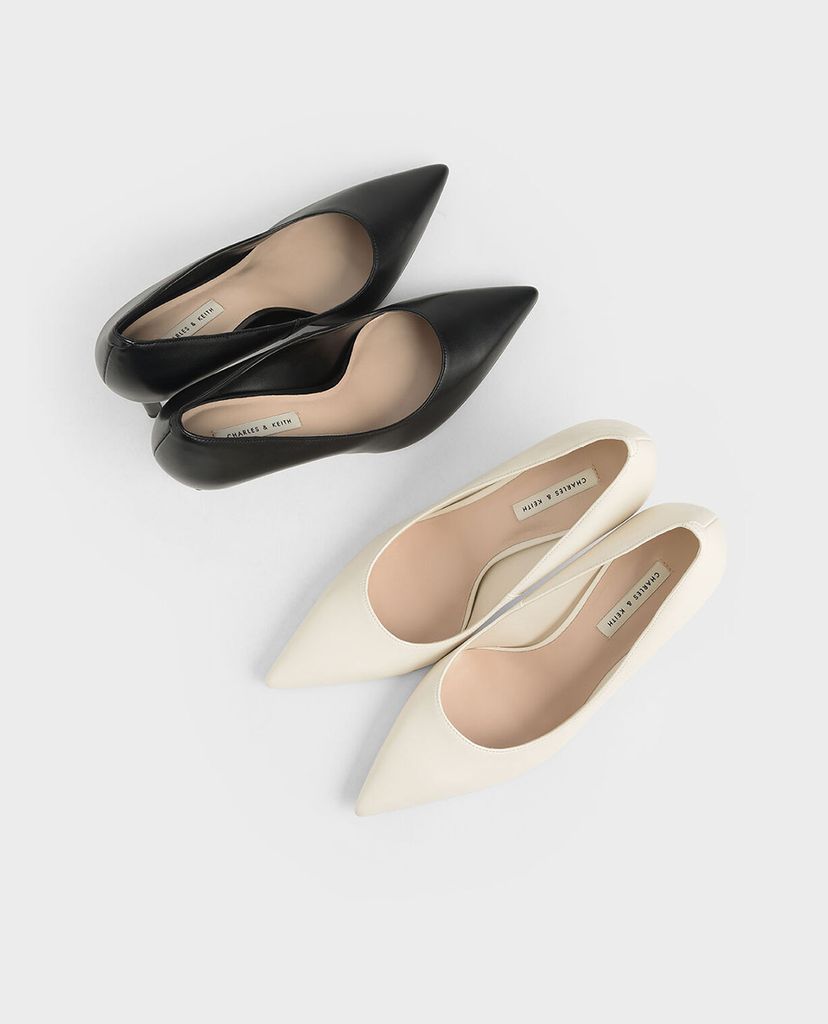 CHARLES & KEITH - Giày cao gót mũi nhọn Glitter Stiletto Pumps
