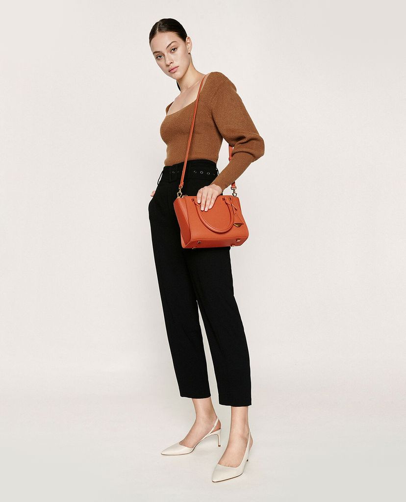 CHARLES & KEITH - Giày cao gót mũi nhọn Half D Orsay Slingback