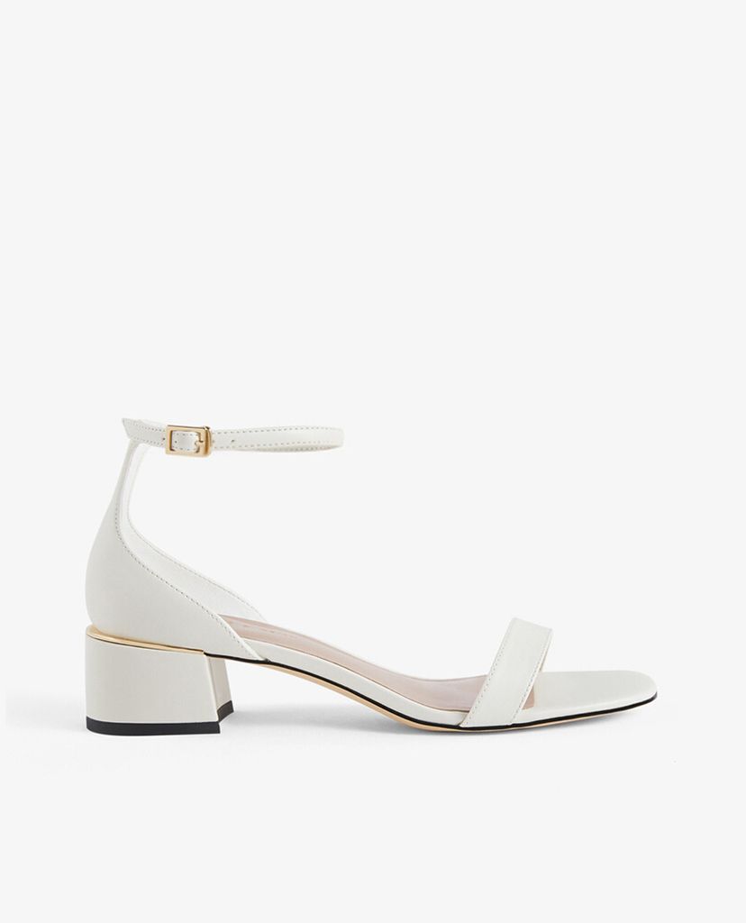 CHARLES & KEITH - Giày sandal cao gót hở mũi Ankle Strap