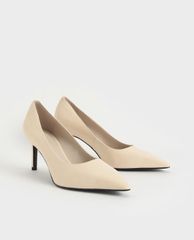 CHARLES & KEITH - Giày cao gót mũi nhọn Toe Cap See Through