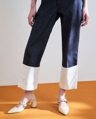 CHARLES & KEITH - Giày cao gót mũi nhọn Woven Strap Slingback