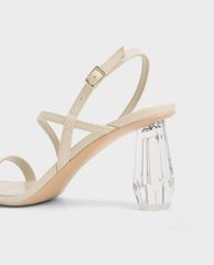 CHARLES & KEITH - Giày cao gót sandals See Through Sculptural Heel