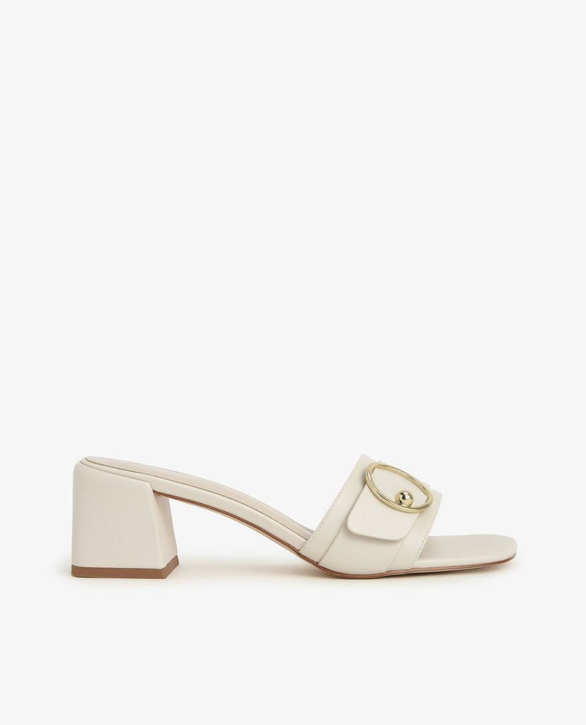 CHARLES & KEITH - Giày cao gót quai ngang đế vuông Ring Detail