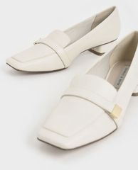 CHARLES & KEITH - Giày cao gót mũi vuông đế trụ Square Toe Penny