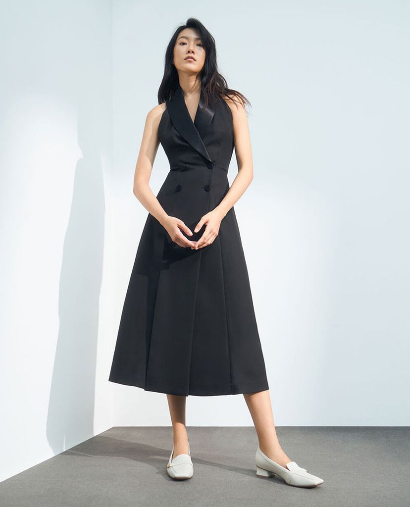 CHARLES & KEITH - Giày cao gót mũi vuông đế trụ Square Toe Penny