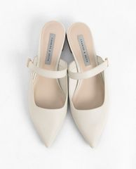 CHARLES & KEITH - Giày mules mũi nhọn Mary Jane