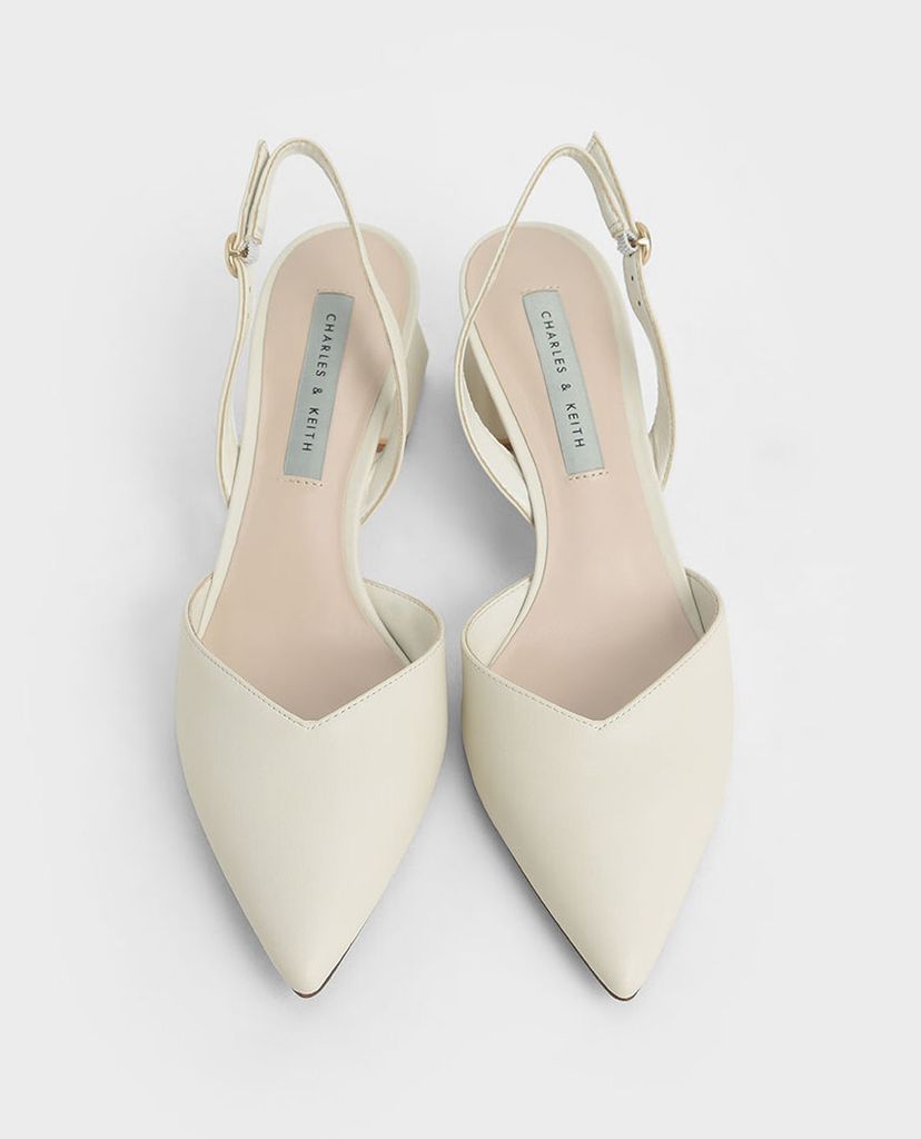 CHARLES & KEITH - Giày cao gót mũi nhọn Trapeze Heel Slingback