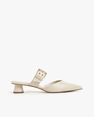 CHARLES & KEITH - Giày cao gót mũi nhọn Satin Grommet Buckle