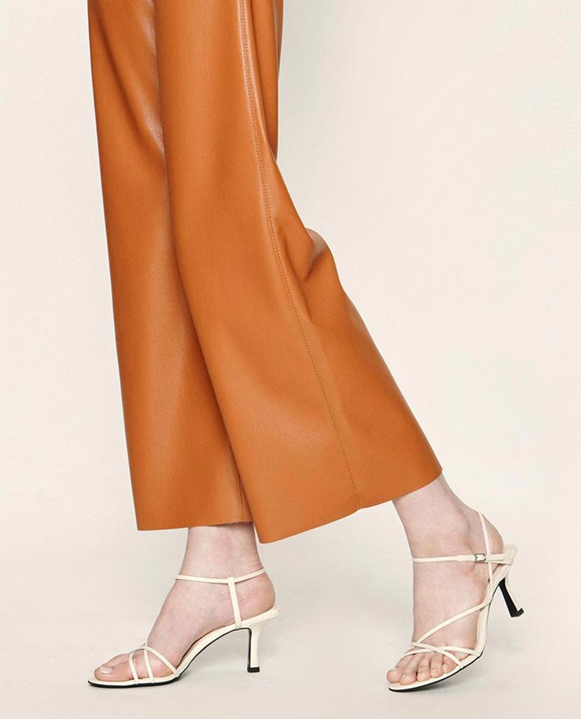 CHARLES & KEITH - Giày cao gót hở mũi phối quai thời trang