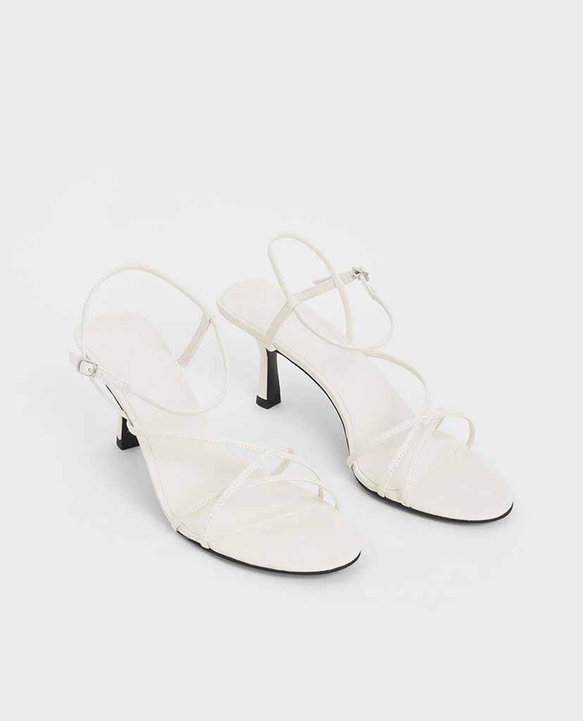 CHARLES & KEITH - Giày cao gót hở mũi phối quai thời trang