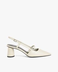 CHARLES & KEITH - Giày cao gót Houndstooth Flower Embellished