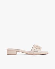 CHARLES & KEITH - Giày sandals cao gót nữ quai ngang thời trang