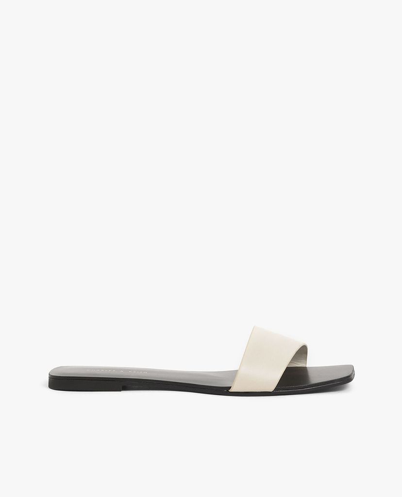 CHARLES & KEITH - Dép nữ quai ngang thanh lịch