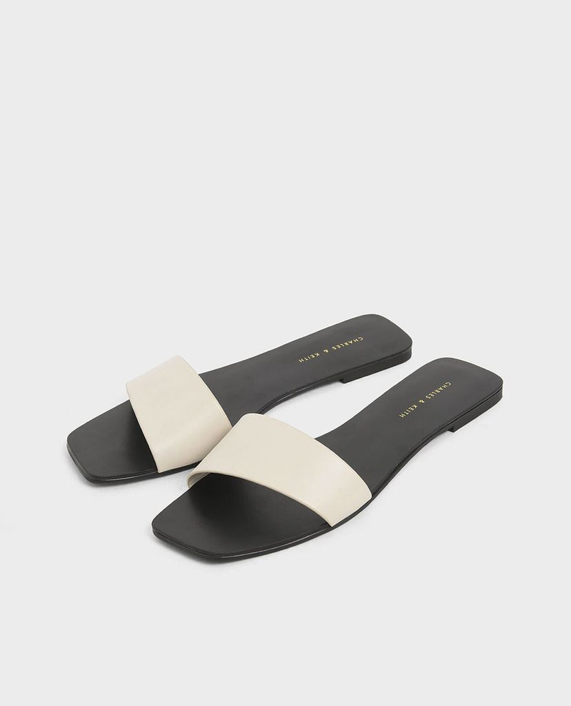 CHARLES & KEITH - Dép nữ quai ngang thanh lịch