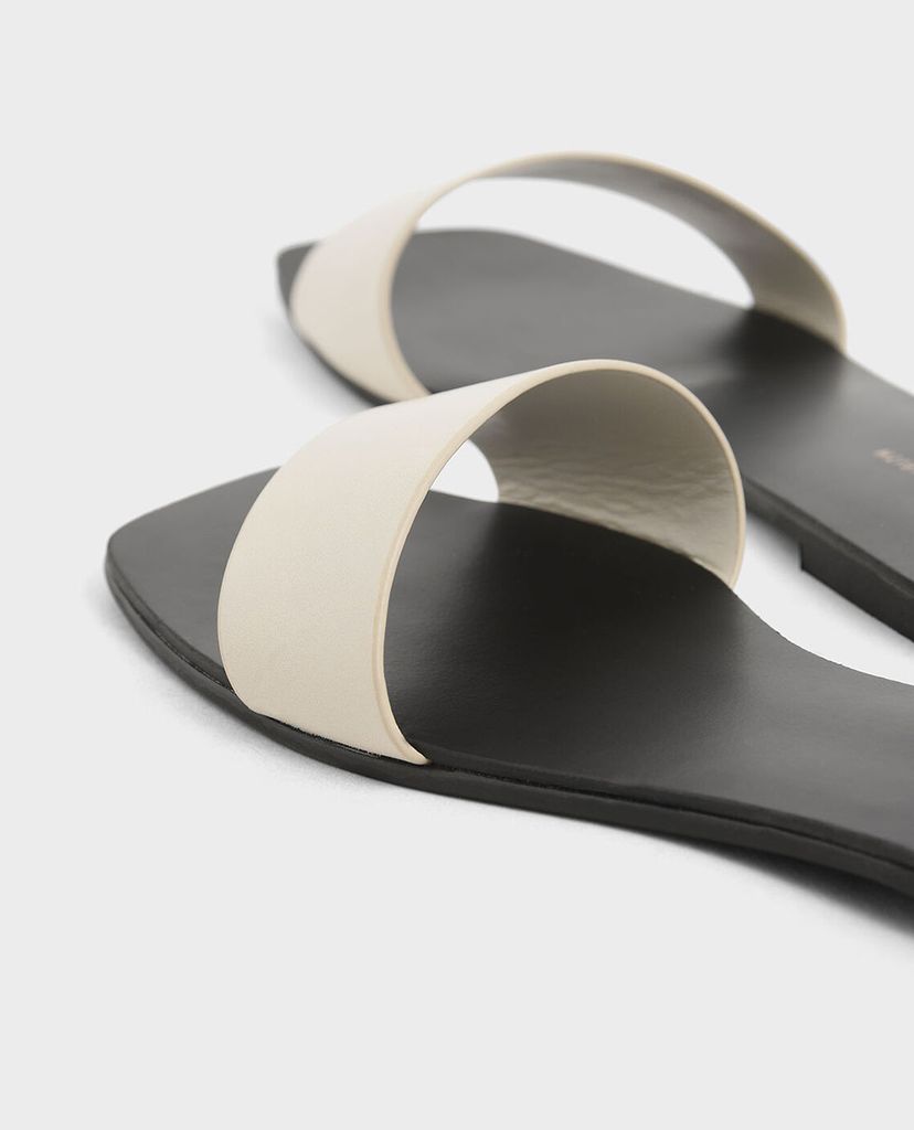 CHARLES & KEITH - Dép nữ quai ngang thanh lịch