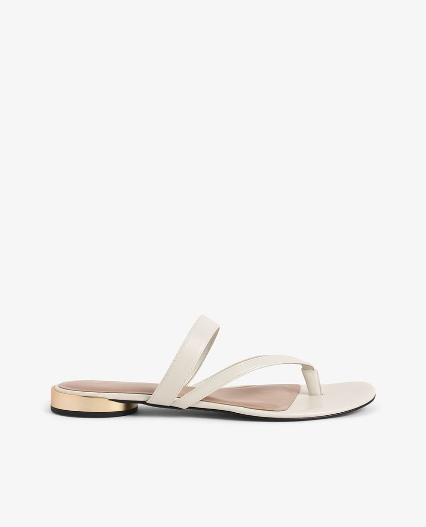 CHARLES & KEITH - Giày sandal nữ xỏ ngón phối quai ngang Open Toe Thong